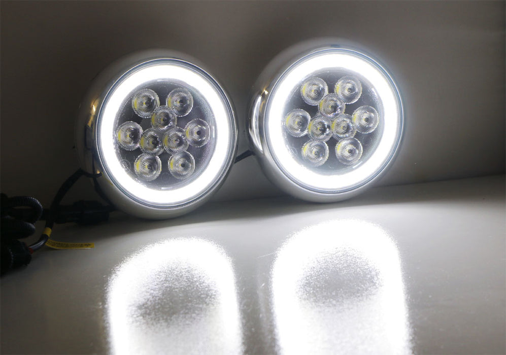 Led Rally Lights LED Rally Driving Light Halo Ring Daytime Running Lamps For MINI Coope ...