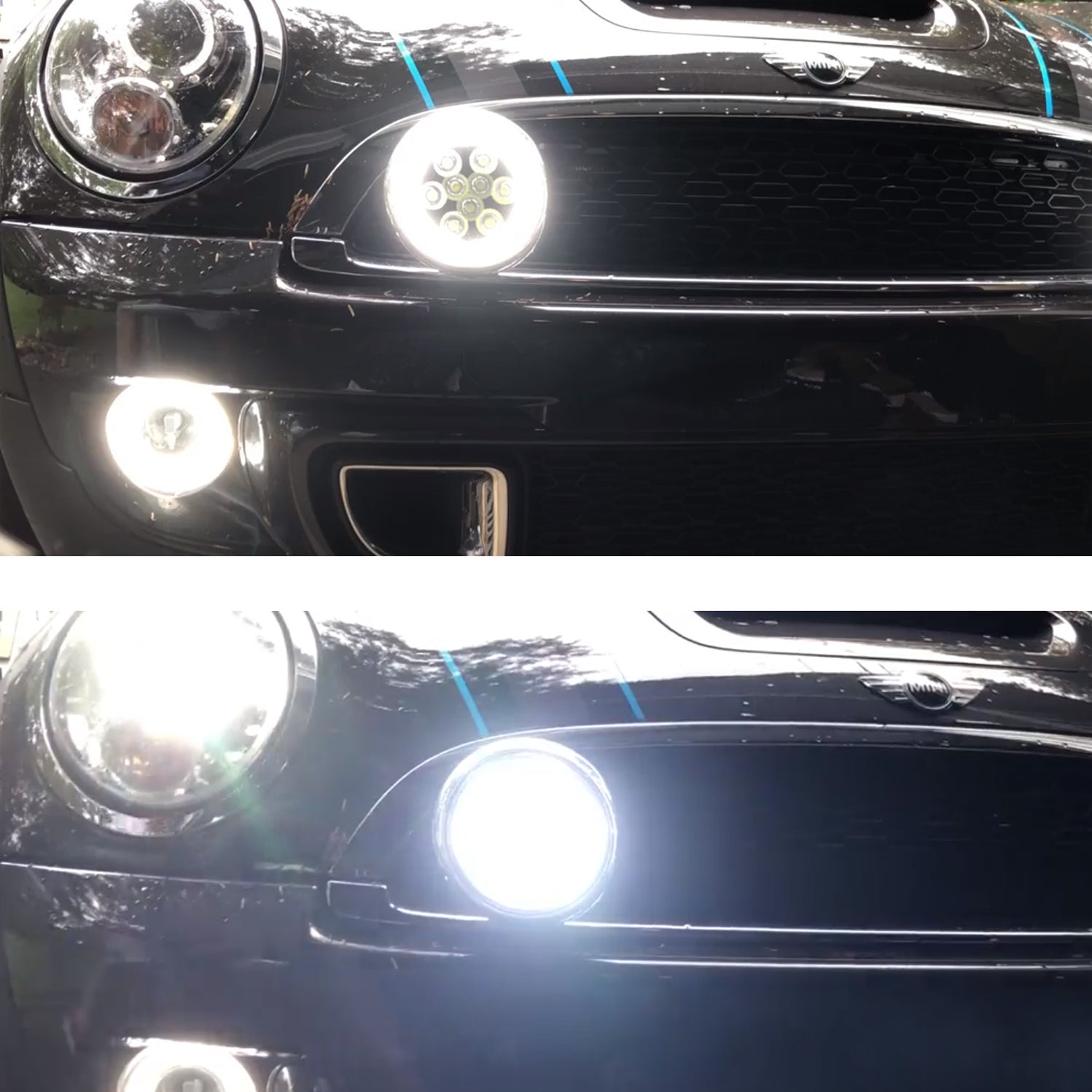 Led Rally Lights LED Rally Driving Lights Halo Ring Daytime Running Lamps For MINI Coop ...