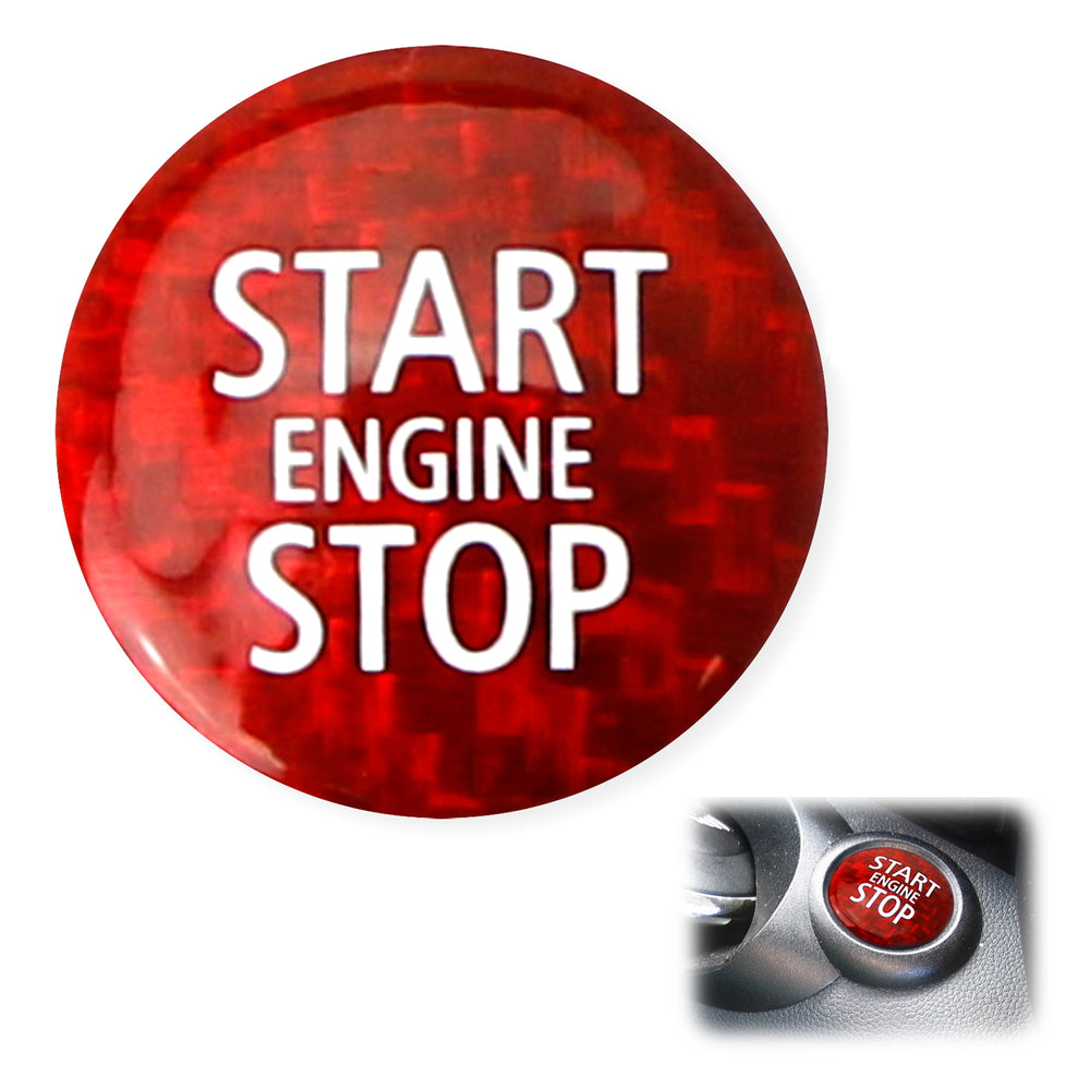 CarbonFiber Keyless Engine Push Start Button For MINI Cooper R56 R57 R58 R59 R60