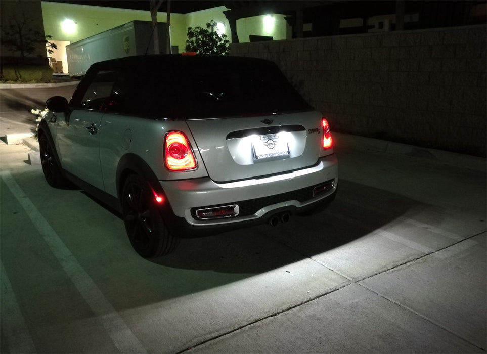 Xenon White LED Number Plate Lights For Mini Cooper R50 R52 R53 R56 R57 – 2x Bright KR Bulbs
