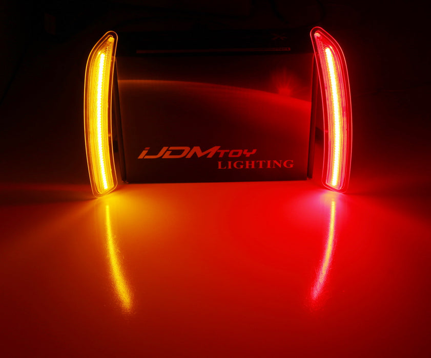 Smoke Lens Amber/Red Full LED Side Marker Light For Gen3 MINI Cooper F55 F56 F57