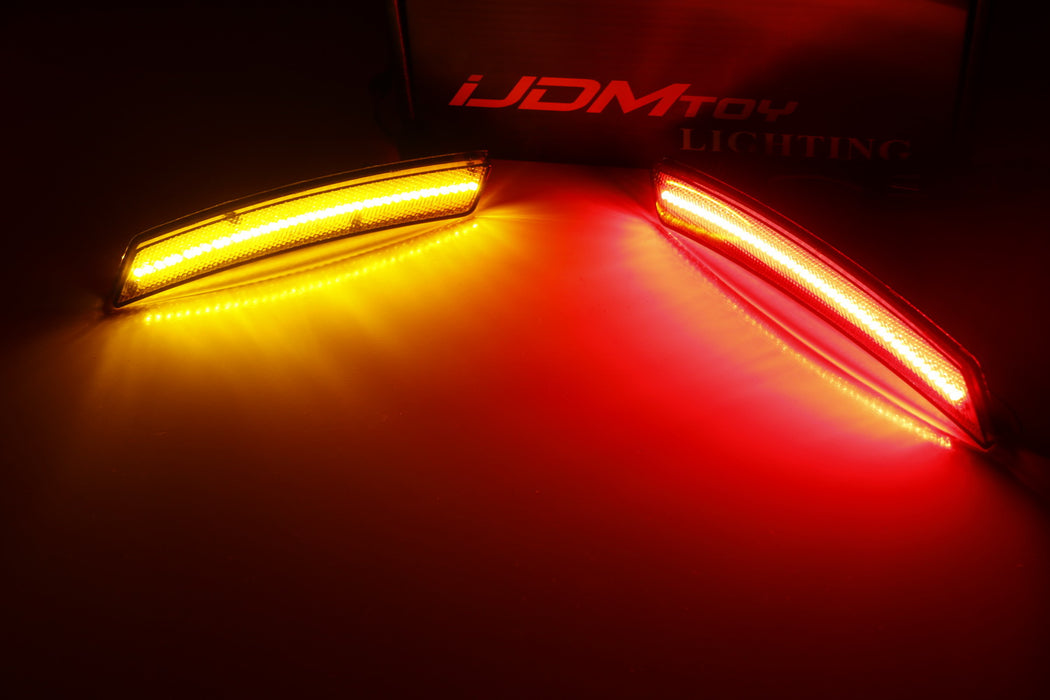 Smoke Lens Amber/Red Full LED Side Marker Light For Gen1 MINI Cooper R50 R52 R53