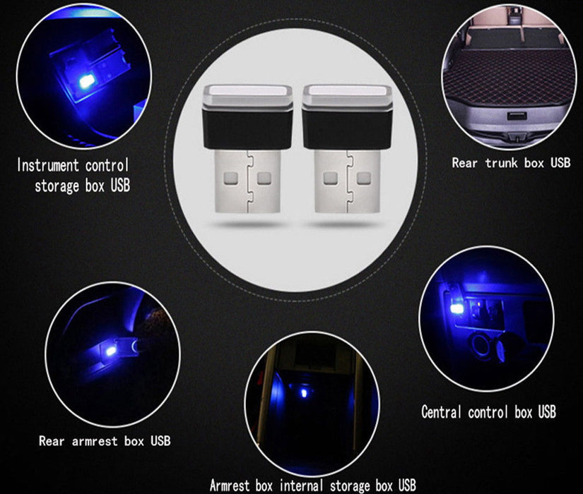 Car Interior Mini Led (1) Brilliant Red USB Plug-In Miniature LED Car Interior Ambient Light ...