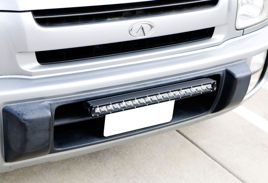 Miniature Front Bumper License Plate Mount Bracket Holder For Off-Road Lights...