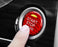 Red Carbon Fiber Keyless Engine Push Start Button For 14-up Mitsubishi Outlander