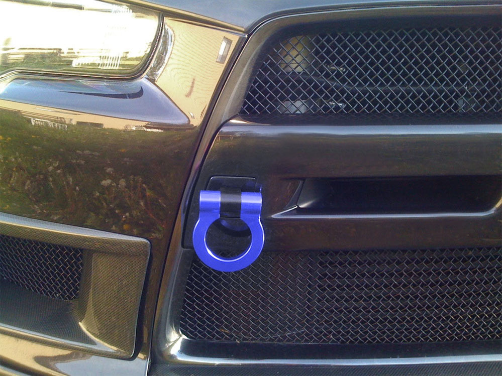 Blue Track Racing Aluminum Tow Hook Ring For Mitsubishi Lancer Evoluti