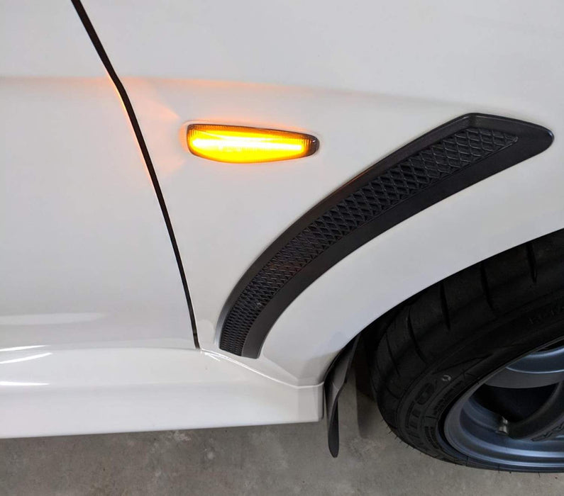 Sequential Amber LED Front Side Marker Lights For Mitsubishi Lancer Evo X Mirage
