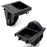 2pc Black No Rubber Coating Cup Holder & Armrest Coin Tray For BMW E46 3 Series