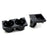 2pc Black No Rubber Coating Cup Holder & Armrest Coin Tray For BMW E46 3 Series