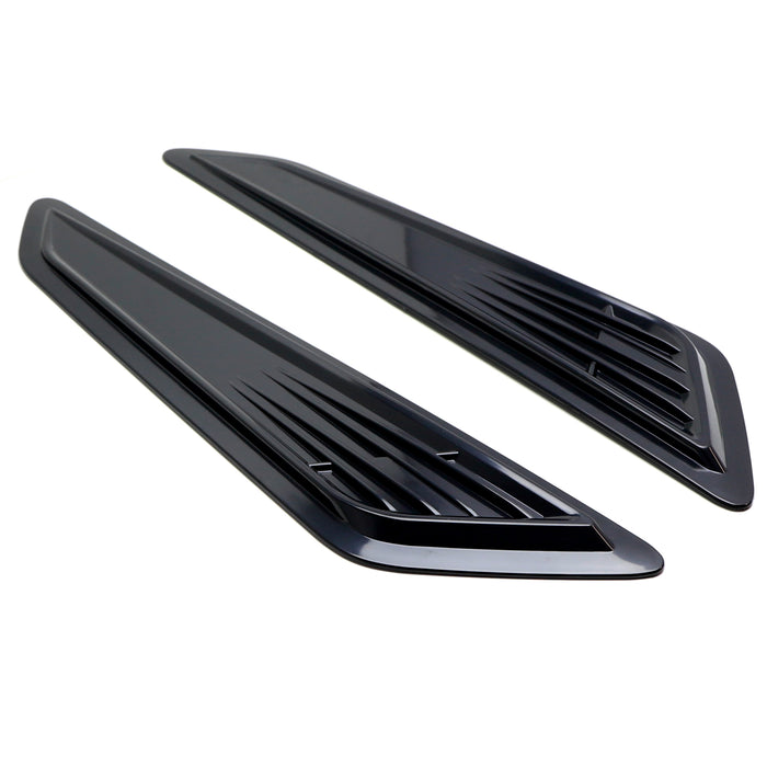 Gloss Black Hood Air Vent Style Decoration Trims  For Chevy 2016-2023 Camaro