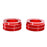 2pc Red Aluminum AC Climate Control Knob Decoration Covers For Toyota 19-up RAV4