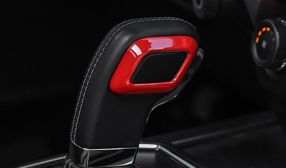 Sports Red Shift Knob Head Handle Cover Trims For Ford 2015-2020 F150 or Raptor