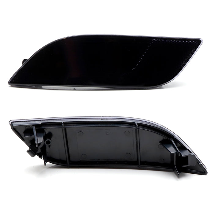 OE-Spec Dark Smoke Lens Rear Bumper Reflector Replacements For Jeep 17+ Compass