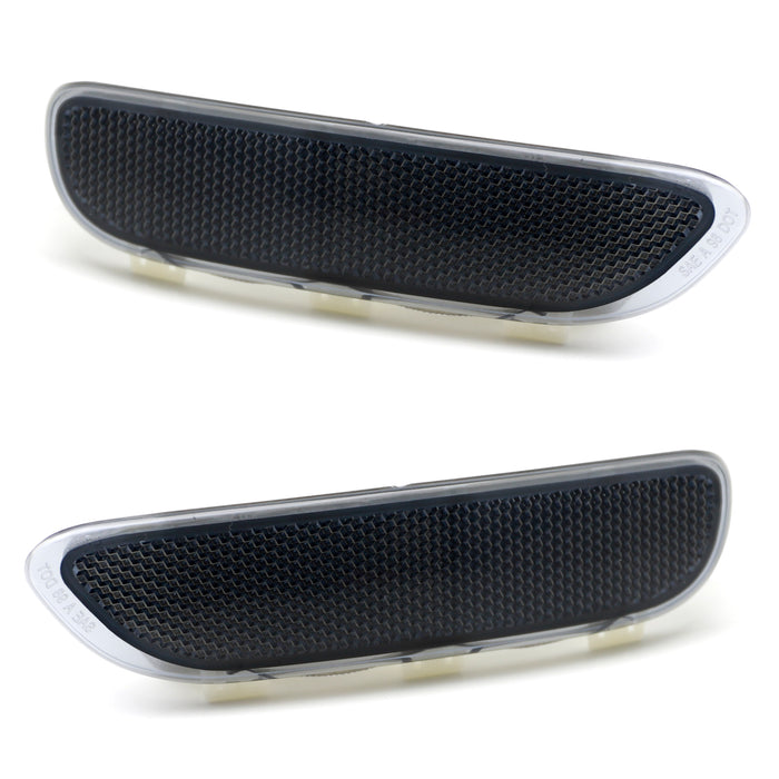 Smoked Lens Front Bumper Side Marker Reflectors For BMW E46 01-03 325CI 330CI 2D