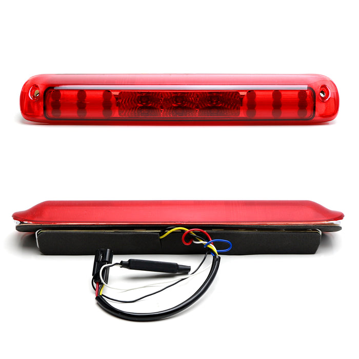 Full Red Lens 24-LED Third Brake Light For 1999-2006 Chevy Silverado, GMC Sierra