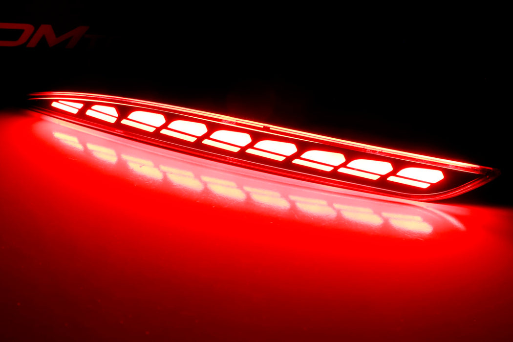 Red LED Bumper Reflector Lights For Tesla Model Y, Tail/Brake/Sequenti ...