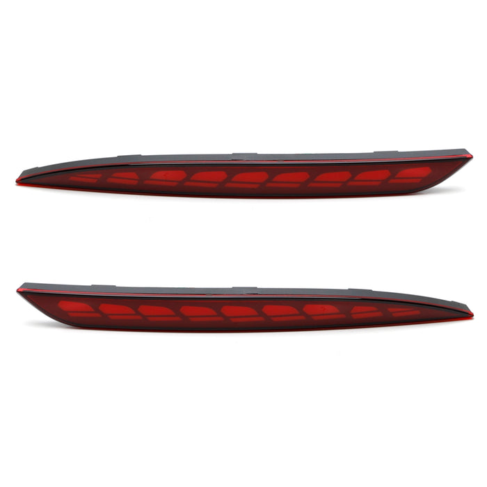 Red LED Bumper Reflector Lights For Tesla Model Y, Tail/Brake/Sequential Turning