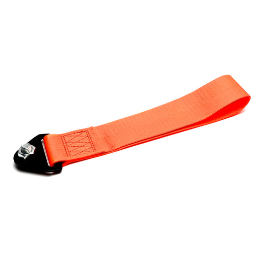 iJDMTOY Sports Red Appearance Racing Style Nylon Tow Strap Universal Fit  Compatible with Front or Rear Bumper