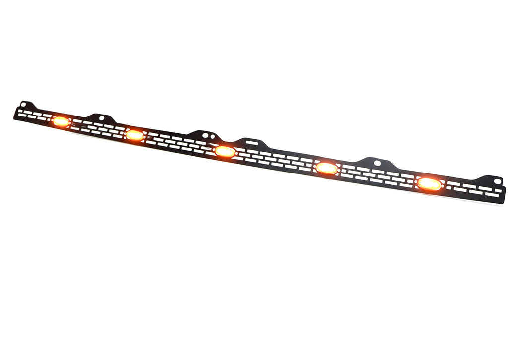 5-Section Amber Full LED Hood Bulge Fit Lighting Kit For 2014-21 Toyota Tundra