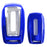 Blue TPU Key Fob Protective Case w/ Face Panel Cover For 19+ Dodge RAM 1500 2500