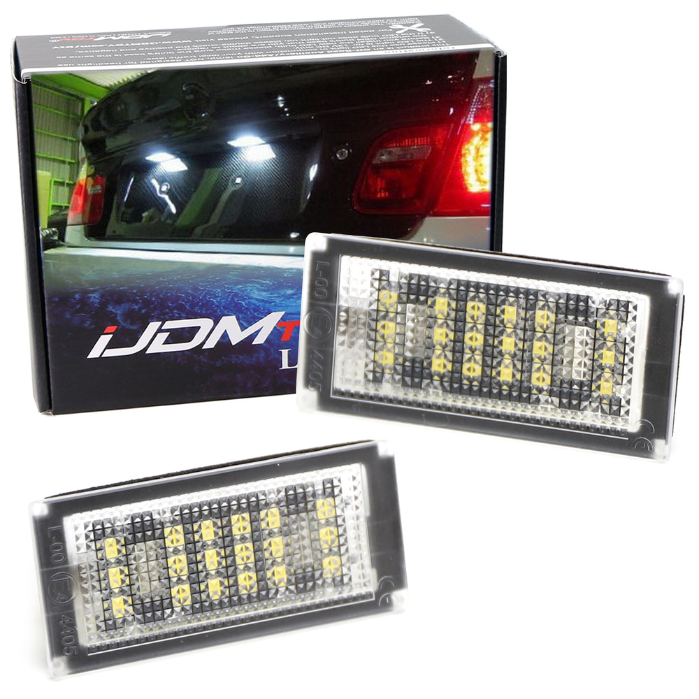 White 18-SMD LED License Plate Lights For 04-06 BMW E46 LCI 325Ci 330C —  iJDMTOY.com