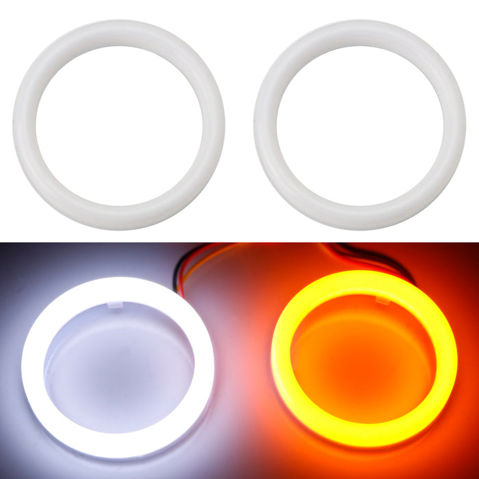 Led Angel Eye Rings Amber/White Switchback LED Angel Eyes Halo Rings For 13-up Scion FR-S ...