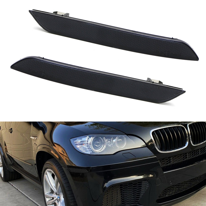 Front Bumper Side Marker Reflector Lamps For 2008-14 BMW E71 X6, 10-13 E70 X5M
