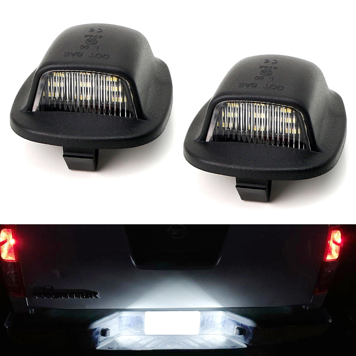 License Plate Lights For 1st Gen Nissan Xterra Frontier Navara
