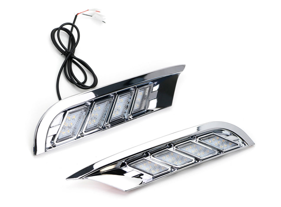 Sequential Dynamic Blink Switchback LED Daytime Running Lights For Nissan Kicks