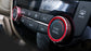 Red Anodized Aluminum AC Climate Control Ring Knob Covers For 14-20 Nissan Rogue