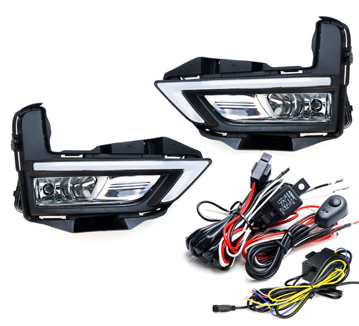 Switchback LED Daytime Running Light Kit + Fog Lamp Combo For 17-20 Nissan Rogue