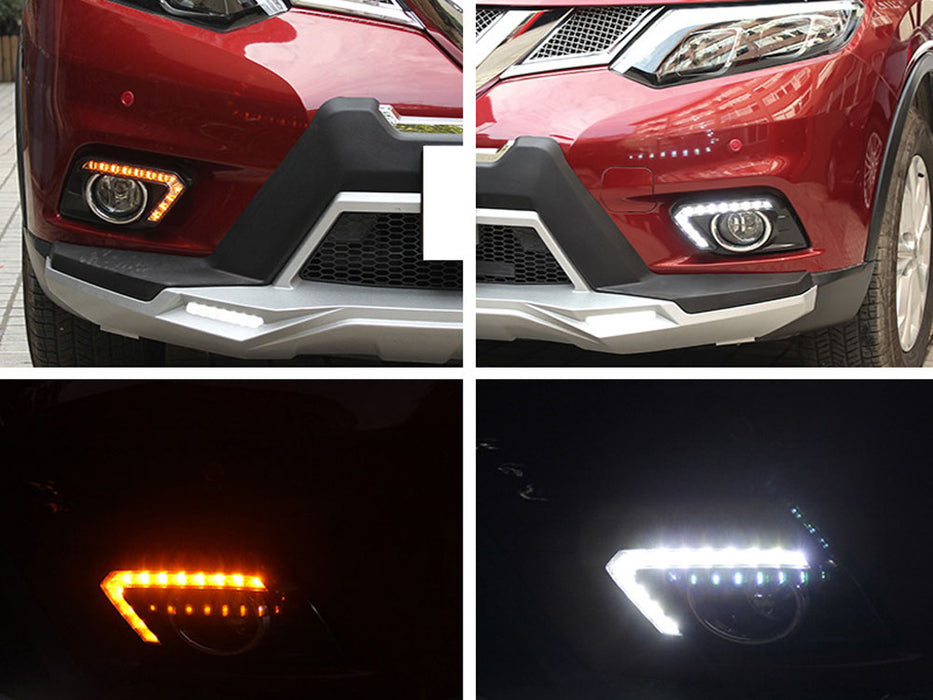 Complete Switchback LED Daytime Running Light/Turn Signal For 14-16 Nissan Rogue