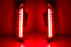 Red Lens Full LED Rear Windshield Side Pillar Tail Brake Lights For Nissan Rogue