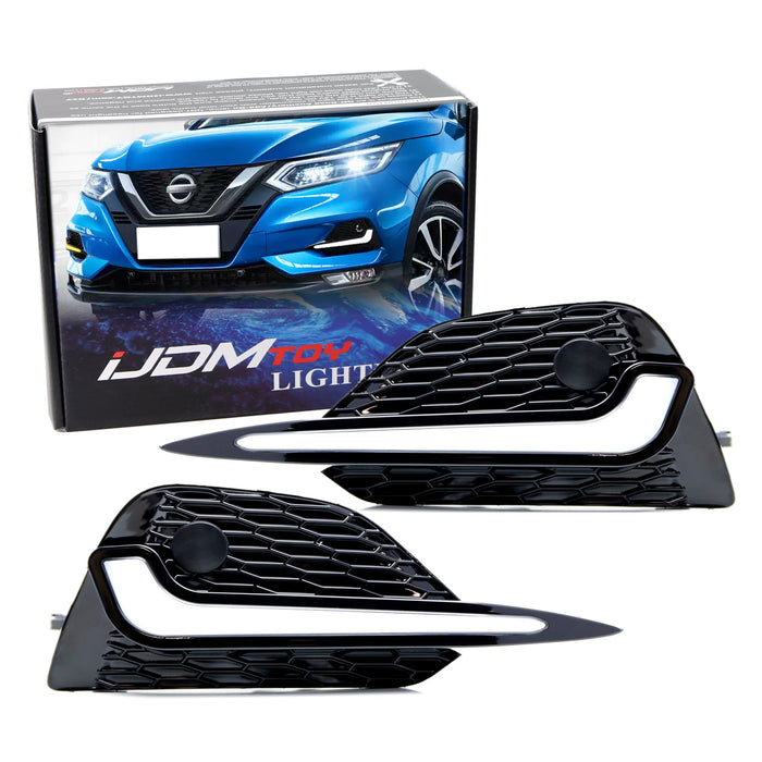 Lower Bumper Switchback LED Daytime Running Light For 17-20 Nissan Rogue Sport