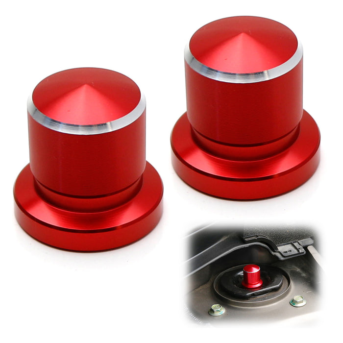 Red Billet Strut Tower Cap Covers For Nissan Altima Rogue Sentra Engine Room