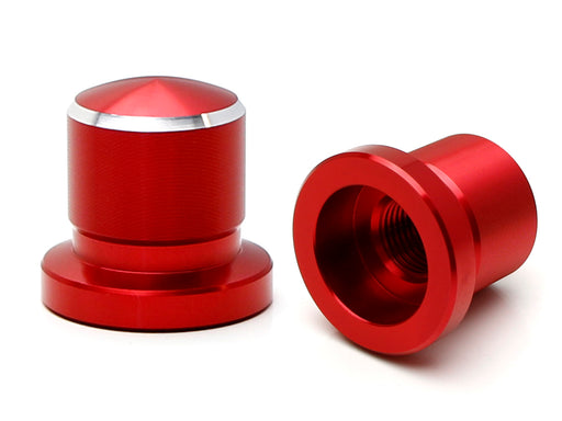 Red Billet Strut Tower Cap Covers For Nissan Altima Rogue Sentra Engine Room