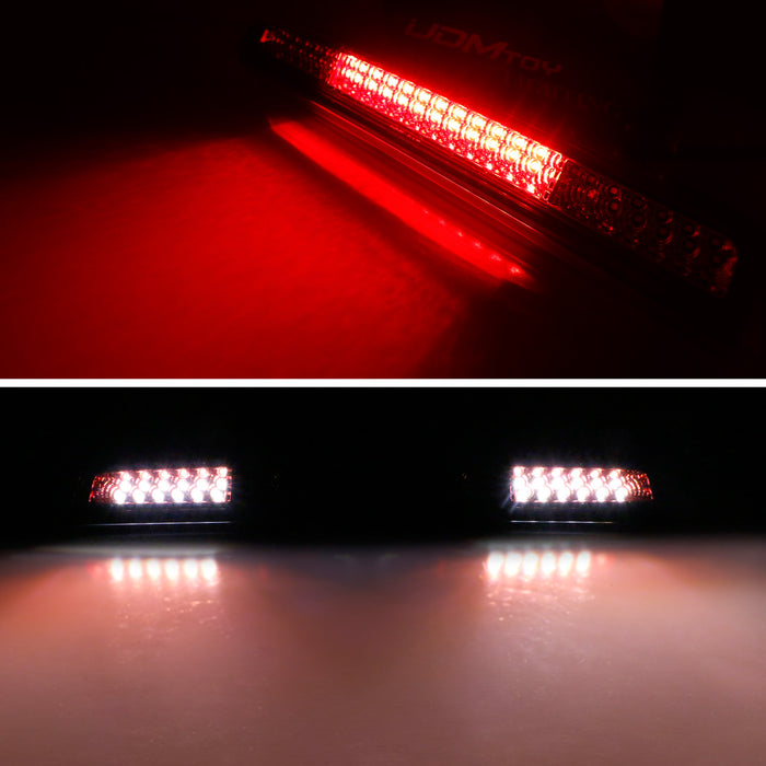 F1 Style Strobe Clear Lens LED High Mount 3rd Brake Light For 04-15 Nissan Titan