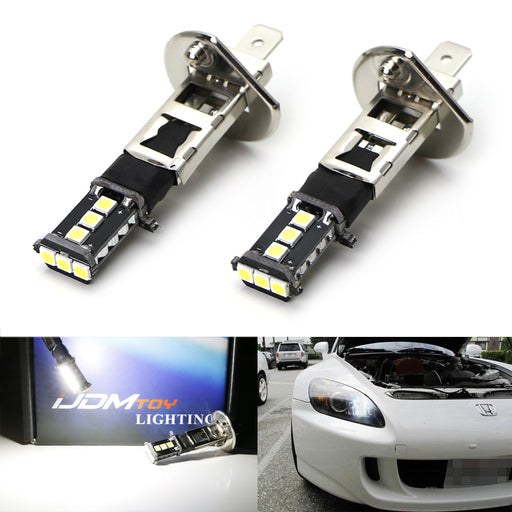 6500K HID Xenon White 9-SMD H1 LED Replacement Bulbs For Fog Lights Driving DRL