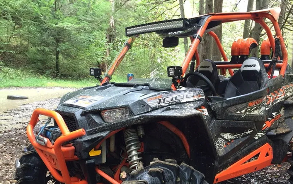 peg perego rzr light kit Roof Mount 30-Inch LED Light Bar Kit For 2011-18 Polaris RZR XP 800 900 1000