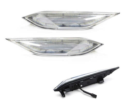Clear Lens Amber LED SideMarker Light Assembly For 11-14 Pre-LCI Porsche Cayenne