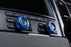 Blue Aluminum AC Climate Control and Radio Volume Knob Ring Covers For Porsche
