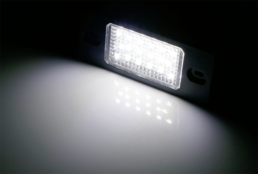 White Exact Fit LED License Plate Light Lamps For Porsche Cayenne VW Touareg etc