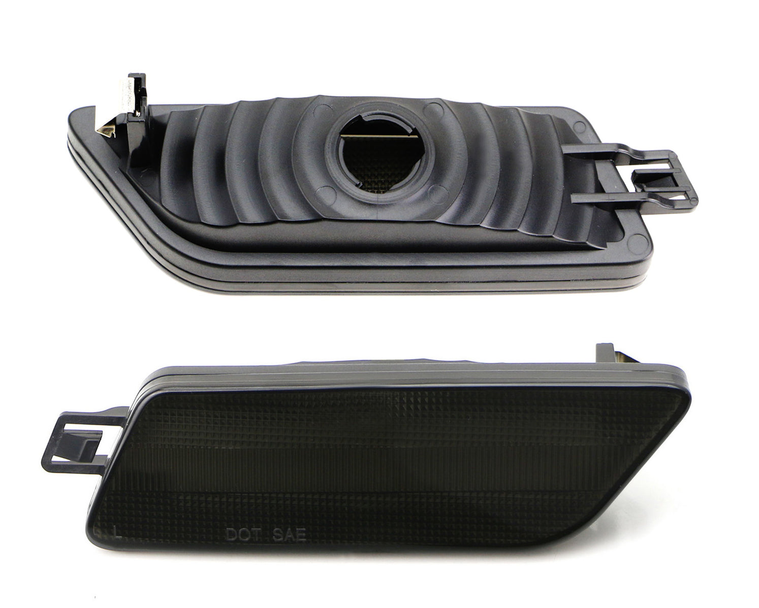 Smoked Lens Bumper Side Marker Light Housing Replacement For 14up Por