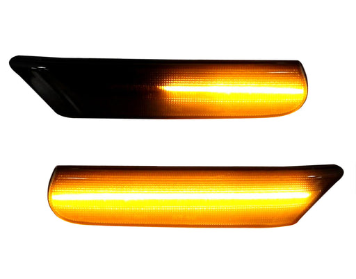 Smoked Amber LED Sequential Side Marker Lights For Porsche Carrera 911 Boxster