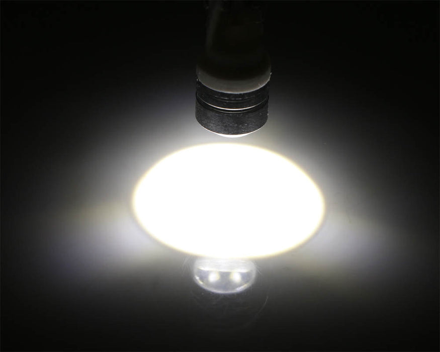 2 Xenon White SMD Projector 168 194 2825 LED Bulbs For Car License Plate Lights
