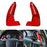 Red Carbon Fiber Steering Wheel Paddle Shifter Extension For Dodge Challenger...