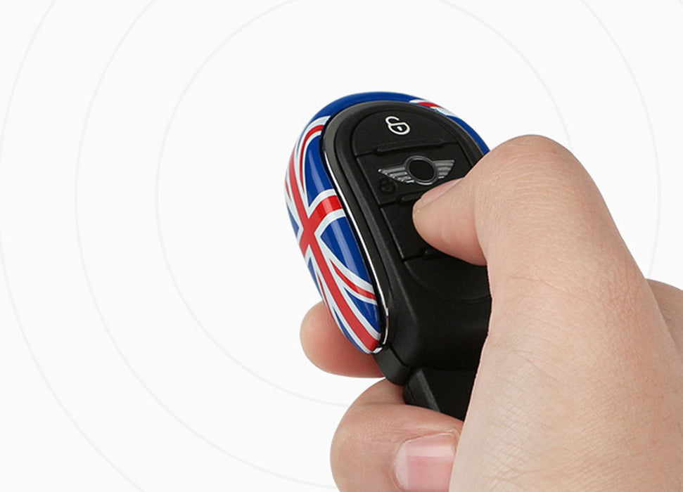 Red/Blue Union Jack UK Flag Style Key Fob Shell For MINI Cooper 3rd Gen F55 F56