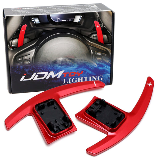 JDM Sports Red Steering Wheel Larger Paddle Shift Replacement For Toyota Supra
