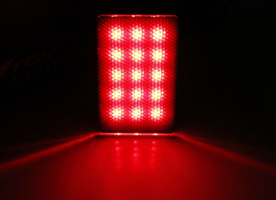 Universal Red Lens 15-LED Rear Bumper Diffuser Rear Fog Light Kit for Car SUV