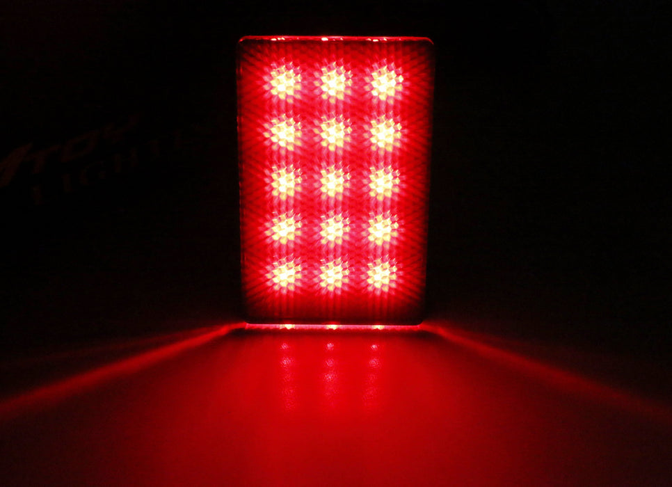 Led Rear Diffuser Lamp Universal Red Lens 15-LED Rear Bumper Diffuser Rear Fog Light Kit for ...